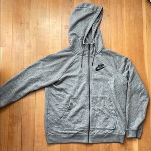 Nike Gray Zip-Up Hoodie